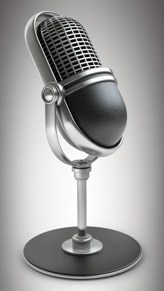 Retro microphone — Stock Photo, Image