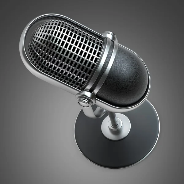 Retro microphone — Stock Photo, Image