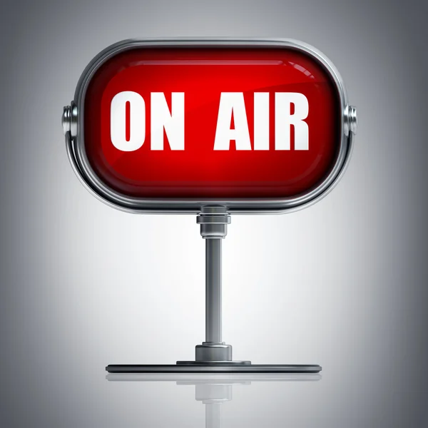 On air red sign — Stock Photo, Image