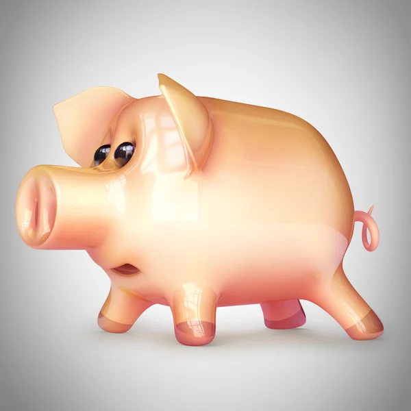 Pink piggy bank — Stock Photo, Image