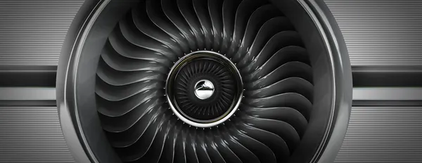 Jet motoru ön görünüm