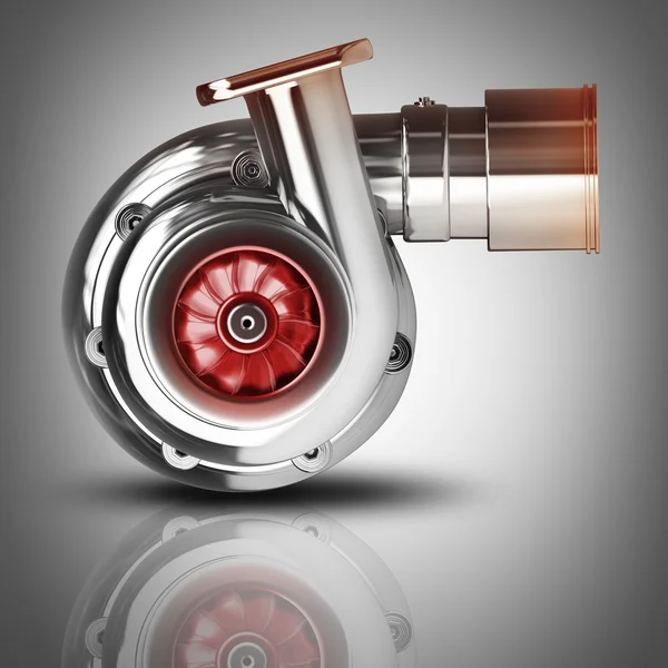 Steel turbocharger. — Stock Photo, Image