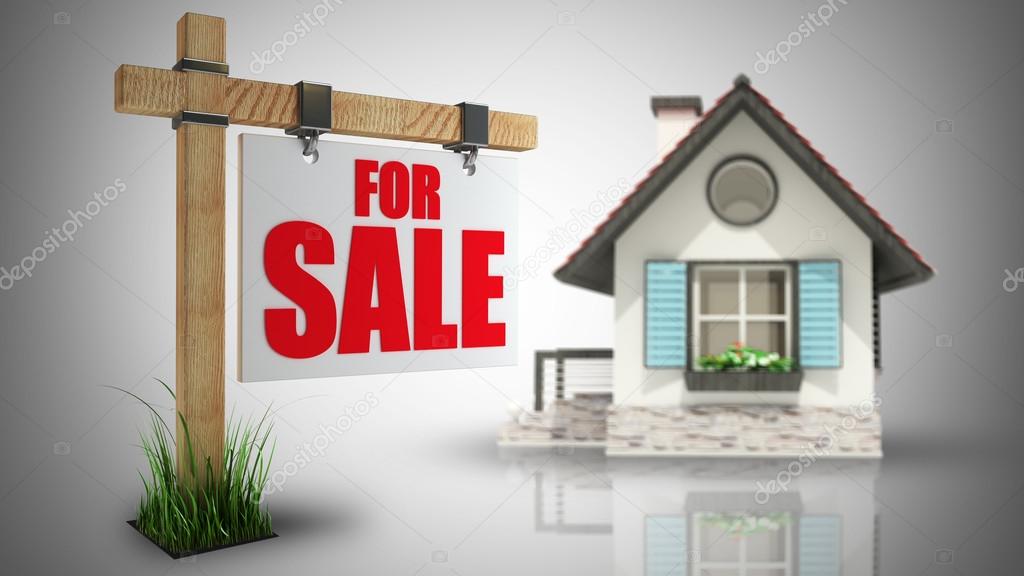 Home for Sale sign.