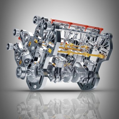 modern otomobil motoru kavramı