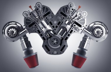 modern otomobil motoru kavramı