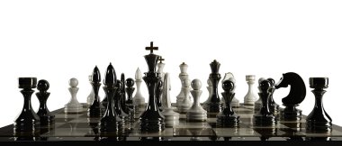 Satranç kavram resim - Şah mat.