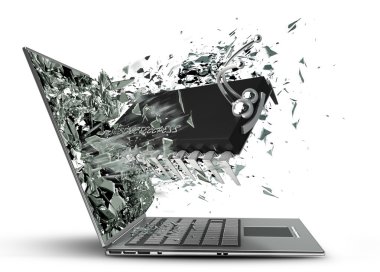 bilgisayar mikroçip cpu çıkmak laptop ekran monitör tarafından.