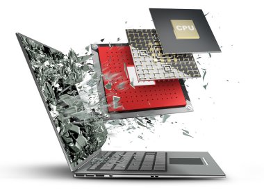 bilgisayar mikroçip cpu çıkmak laptop ekran monitör tarafından.