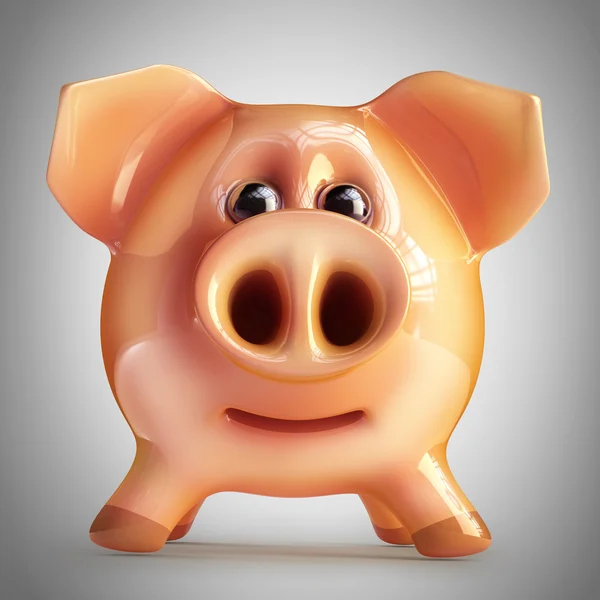 Banco Piggy rosa — Fotografia de Stock