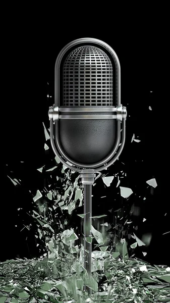 Retro-Mikrofon — Stockfoto