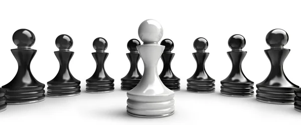 Fundo de xadrez figura central — Fotografia de Stock