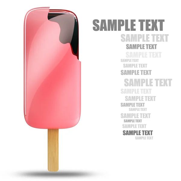 Ice cream bar on a stick — Stock Photo, Image