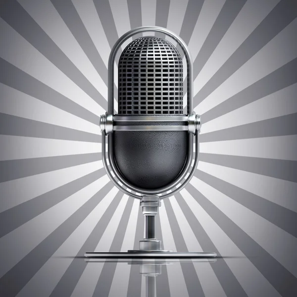 Retro microphone — Stock Photo, Image