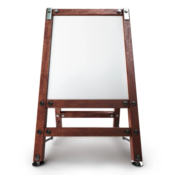 Blank Canvas on easel — Stock Photo, Image