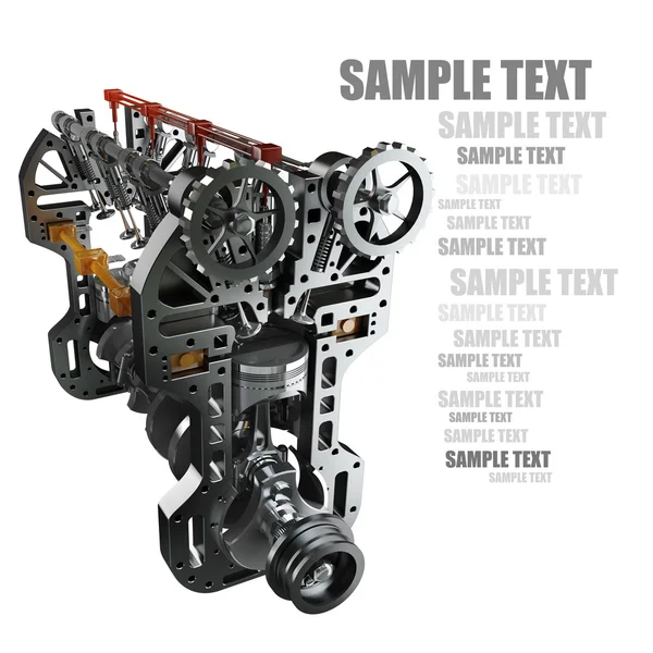 Motor auta — Stock fotografie