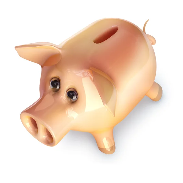 Piggy bank with vault door. — Stock Photo, Image