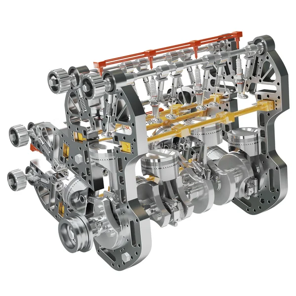 Internal Combustion Engine - Download Free 3D model by T-FLEX CAD ST (Free)  (@tflexcad) [0be463c]