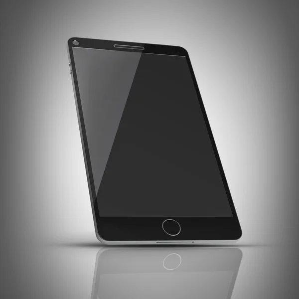Černý moderní smartphone izolované — Stock fotografie