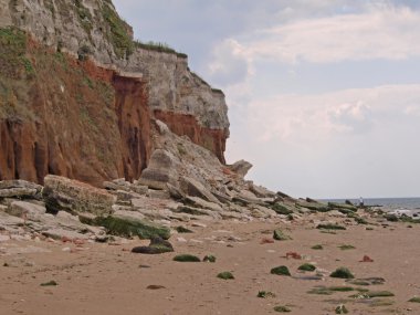 hunstanton, ünlü çok renkli kayalıklar