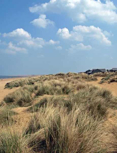 Dunas de areia com grama de marram — Fotografia de Stock