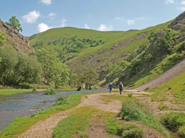 dovedale, derbyshire, nehir güvercin.