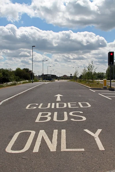 Chemin de bus guidé par le Cambridgeshire , — Photo