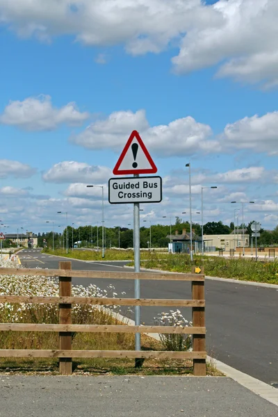 Cambridgeshire destekli otobüs yolu, — Stok fotoğraf