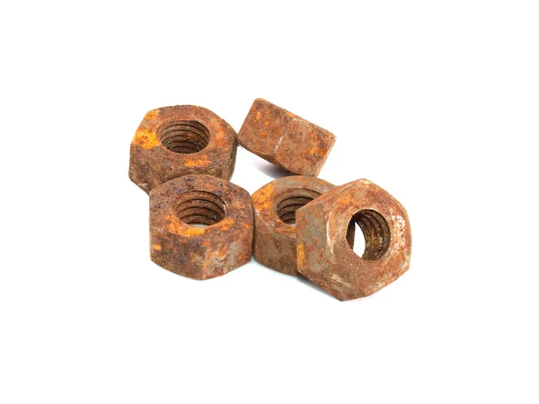 Rusty nuts — Stock Photo, Image