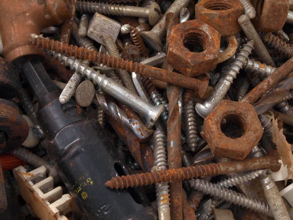 Rusty nuts and bolts. — Stock Photo, Image
