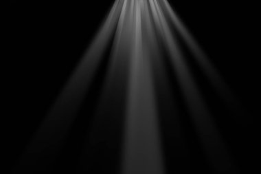 Sahne ışıkları. Aydınlanmış sahne. Ürünleri sergilemek için arka plan. Parlak spot ışıkları, parıldayan parçacıklar, bir ışık lekesi..