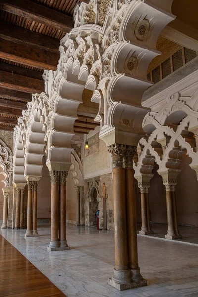 Hermoso Gran Histórico Zaragoza España Cálido Día Soleado Interior — Foto de Stock