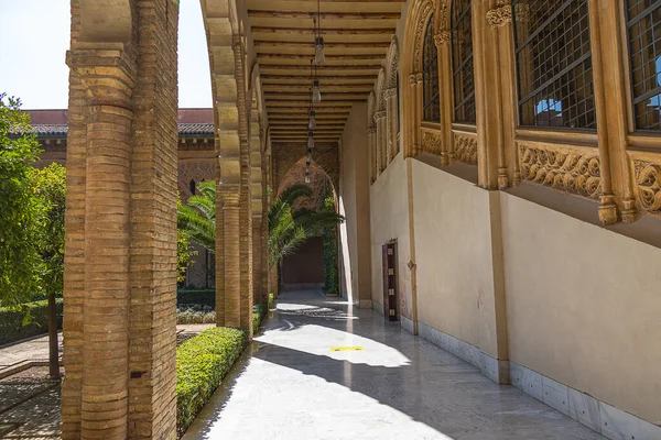 Hermoso Gran Histórico Zaragoza España Cálido Día Soleado Interior — Foto de Stock