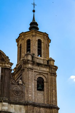 İspanya 'nın Zaragoza kentindeki güzel tarihi kilise.