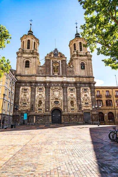 Όμορφη Ιστορική Εκκλησία Στη Σαραγόσα Στην Παλιά Πόλη Της Ισπανίας — Φωτογραφία Αρχείου