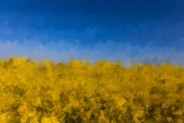 Hermoso Fondo Gráfico Abstracto Calma Campo Violación Primavera Amarillo Minimalista — Foto de Stock