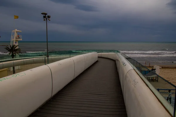 Bulutlu Bir Günde Alikane Nin Güzel Deniz Manzarası — Stok fotoğraf