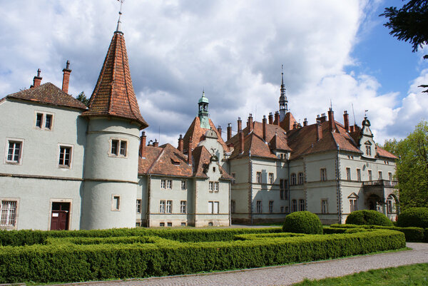 Hunting castle of Count Schonborn in Carpaty