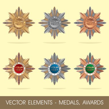 vektör öğeleri - madalya, Ödülleri