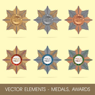 vektör öğeleri - madalya, Ödülleri