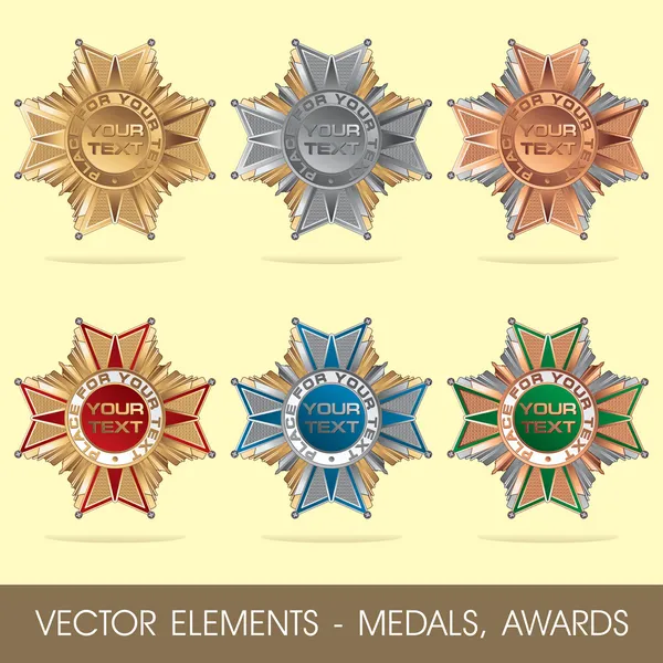 vektör öğeleri - madalya, Ödülleri