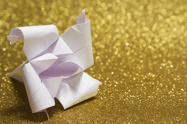 Papier Origami Lilie — Stockfoto