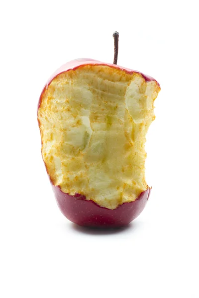 Rotten bitted apple — Stock Photo, Image