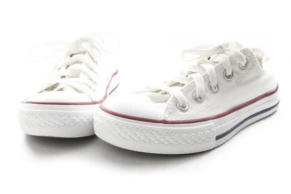 Білі кросівки — стокове фото