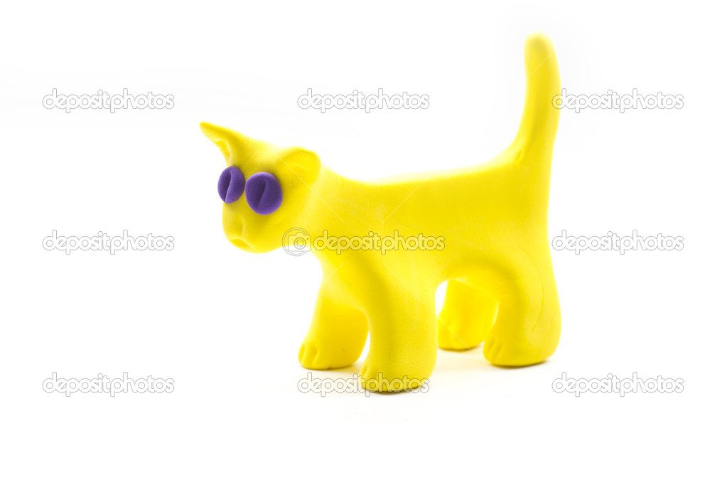 plasticine cat