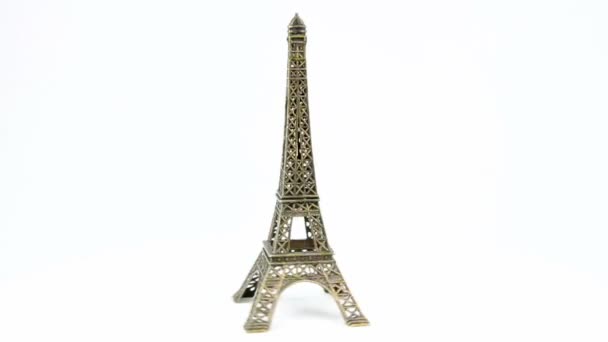 Torre eiffel girar — Vídeo de Stock