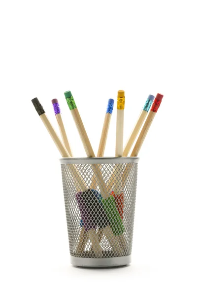 Pencil in basket — Stock Photo, Image