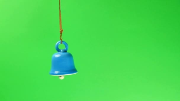 Ceramic bell swinging — Stock Video