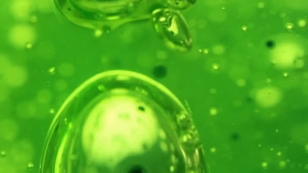 Vzduchové bublinky v gelu — Stock video