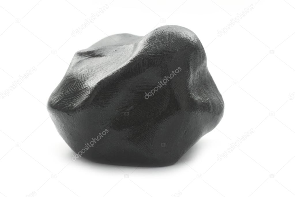 lump of black plasticine