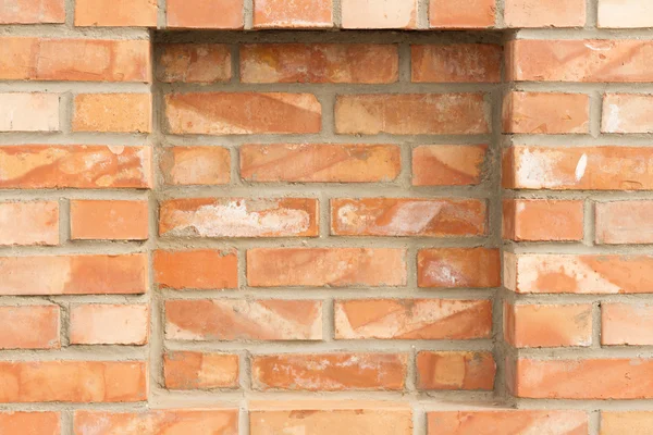 Brick wall with recess — Stock Photo, Image
